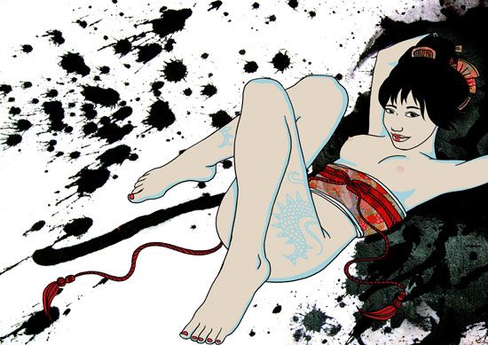 Miu Mao erotic illustration Jana Frank
