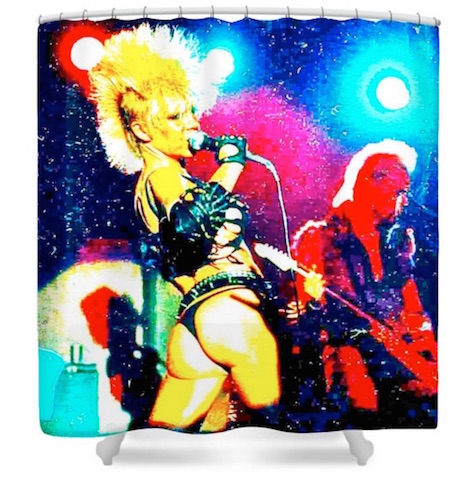 Shower curtains rock punk2