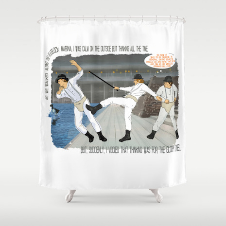 Shower curtains rock punk7