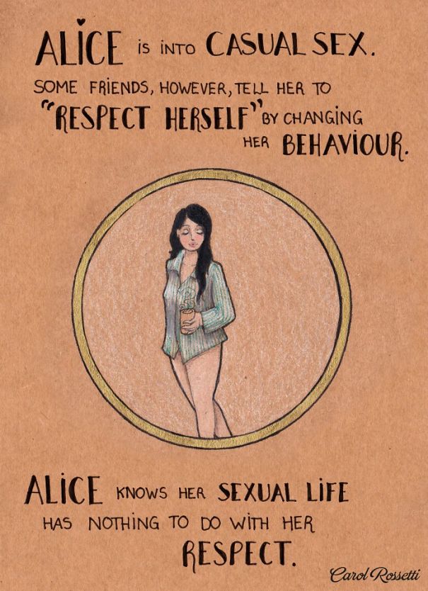 Alicia sabe que su vida sexual no tiene nada que ver con su respeto."