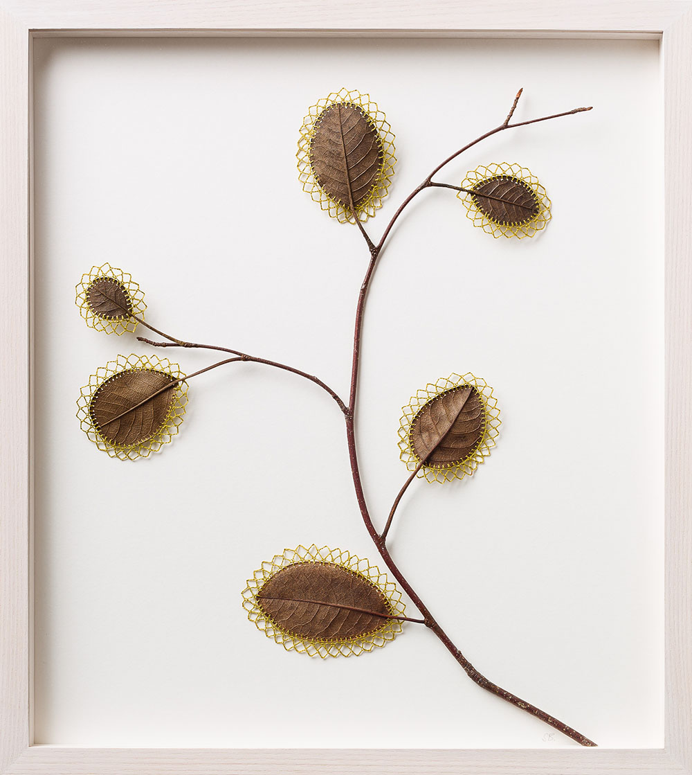 Crocheted Leaf Sculptures Susanna Bauer 11