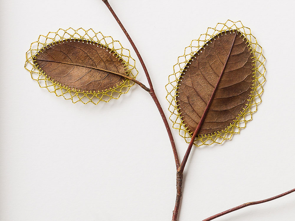 Crocheted Leaf Sculptures Susanna Bauer 12