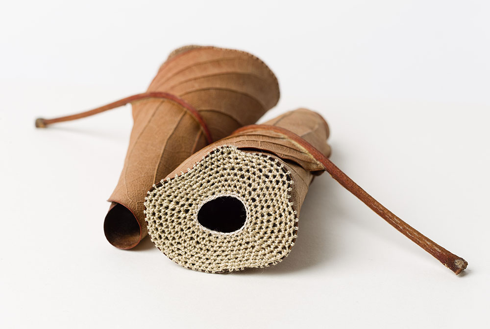 Crocheted Leaf Sculptures Susanna Bauer 2