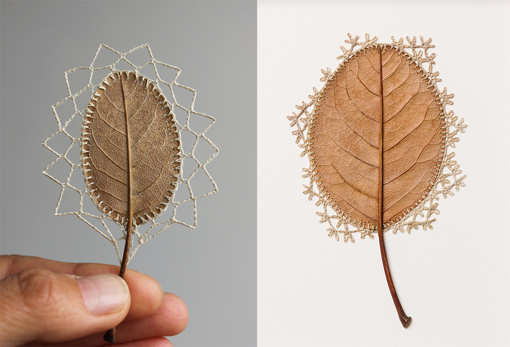 Crocheted Leaf Sculptures Susanna Bauer 26