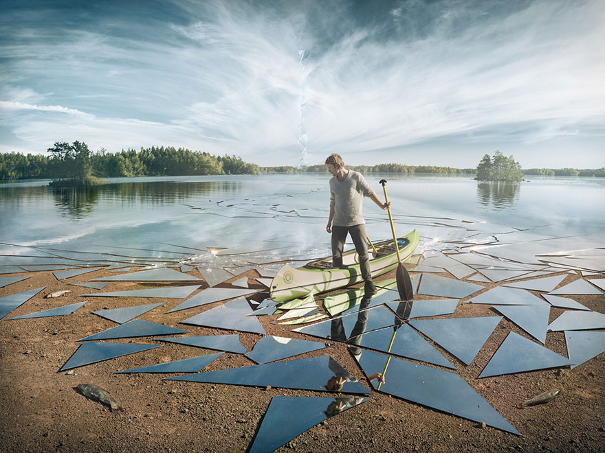 Erik Johansson surealista fotografia ilusion optica
