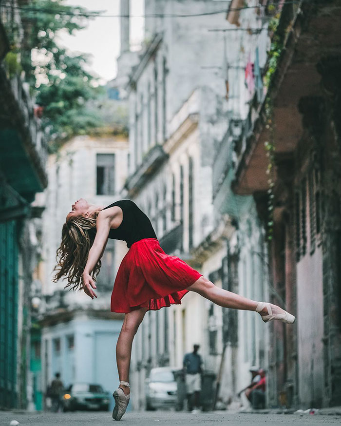 Omar Robles ballet bailarines calles Cuba