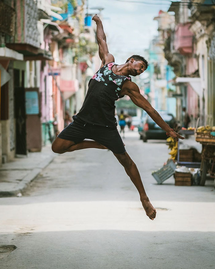 Omar Robles ballet bailarines calles Cuba