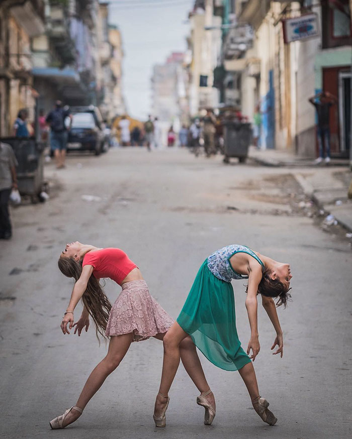 Omar Robles ballet bailarines calles Cuba