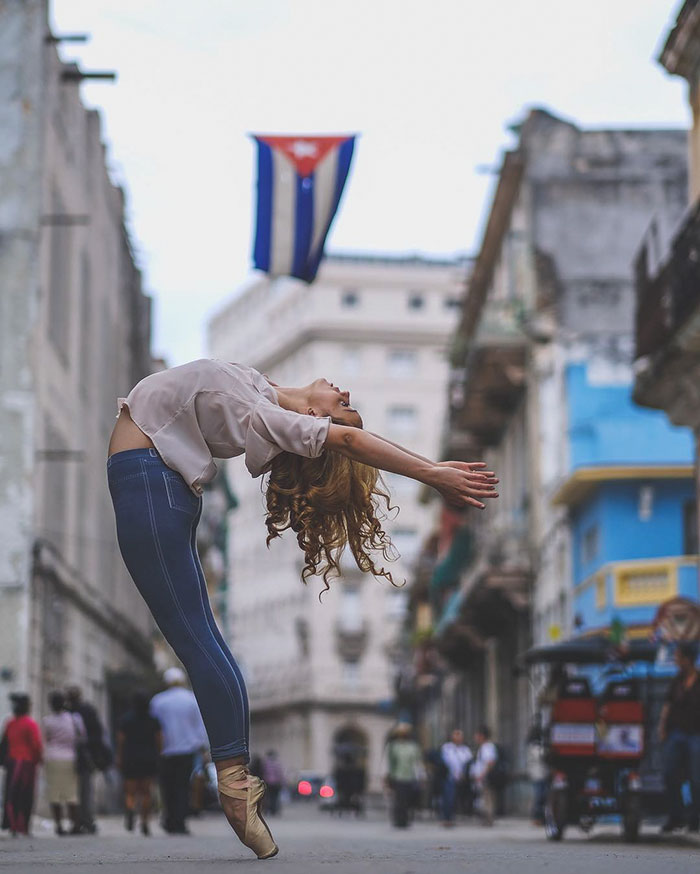 Omar Robles ballet bailarines calles Cuba