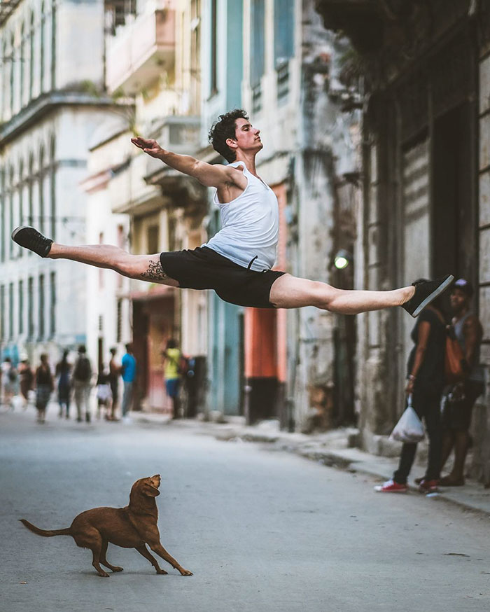 Omar Robles ballet bailarines calles Cuba