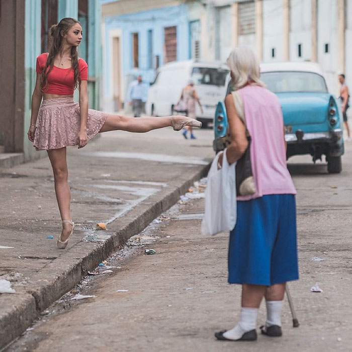 Omar Robles ballet bailarines calles Cuba