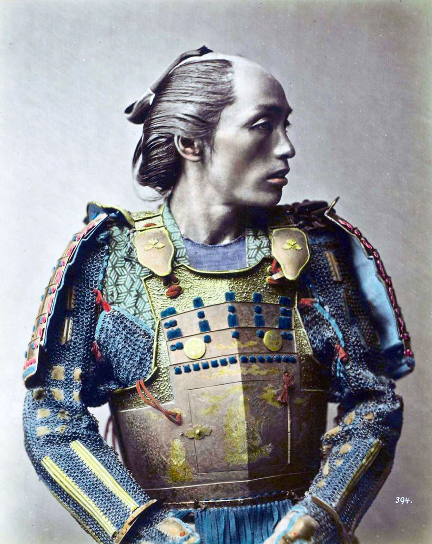 Fotos antiguas samurai vintage Japón