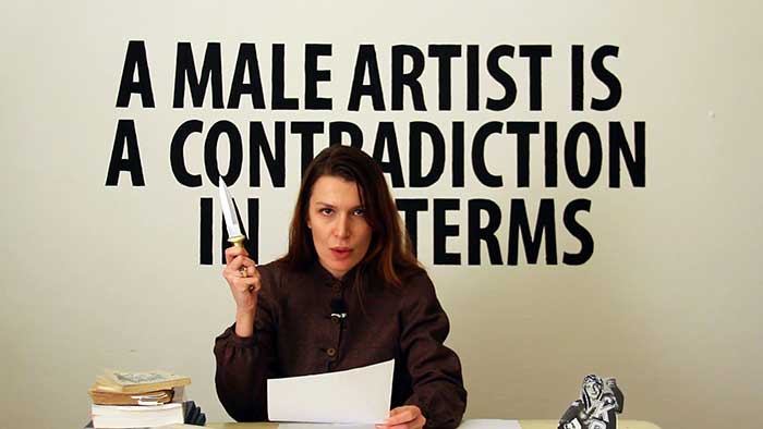 CA2M Chiara Fumai reads Valerie Solanas still 2013