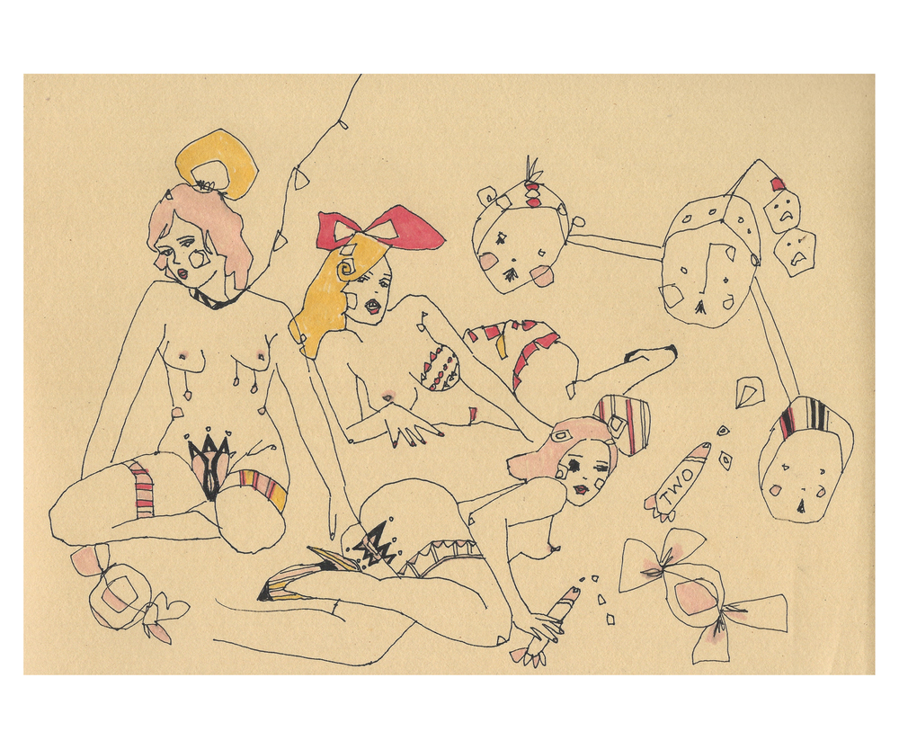 Ilustración erótica de Natalie Krim