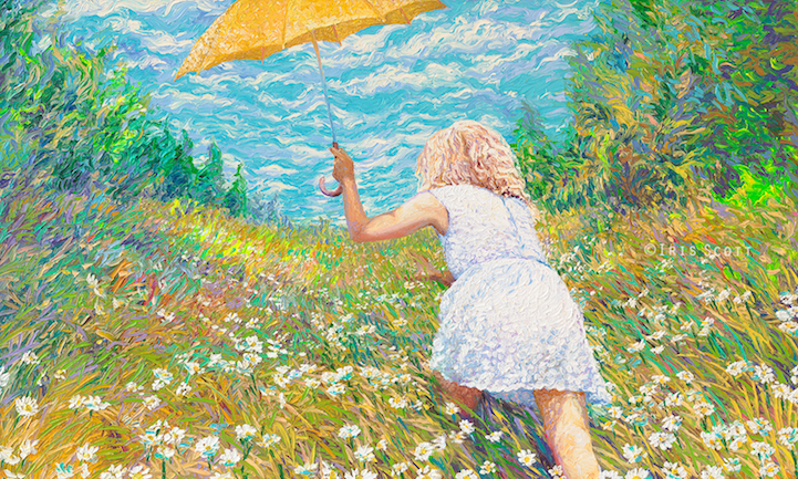 Iris Scott finger painting