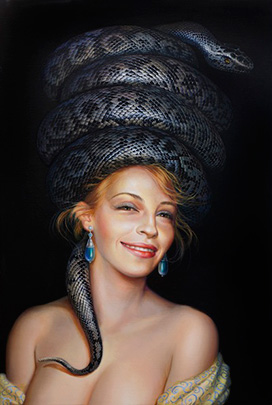 Lilia Mazurkevich About a Woman series painting