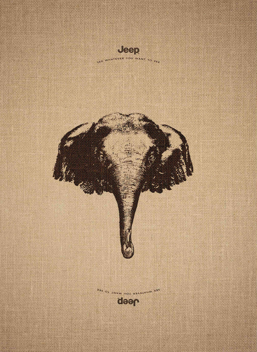 animal optical illusion leo burnett 3