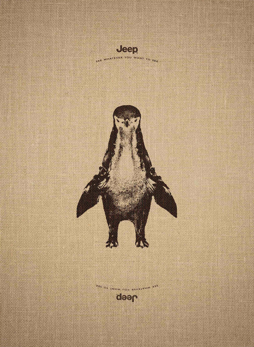 animal optical illusion leo burnett 6