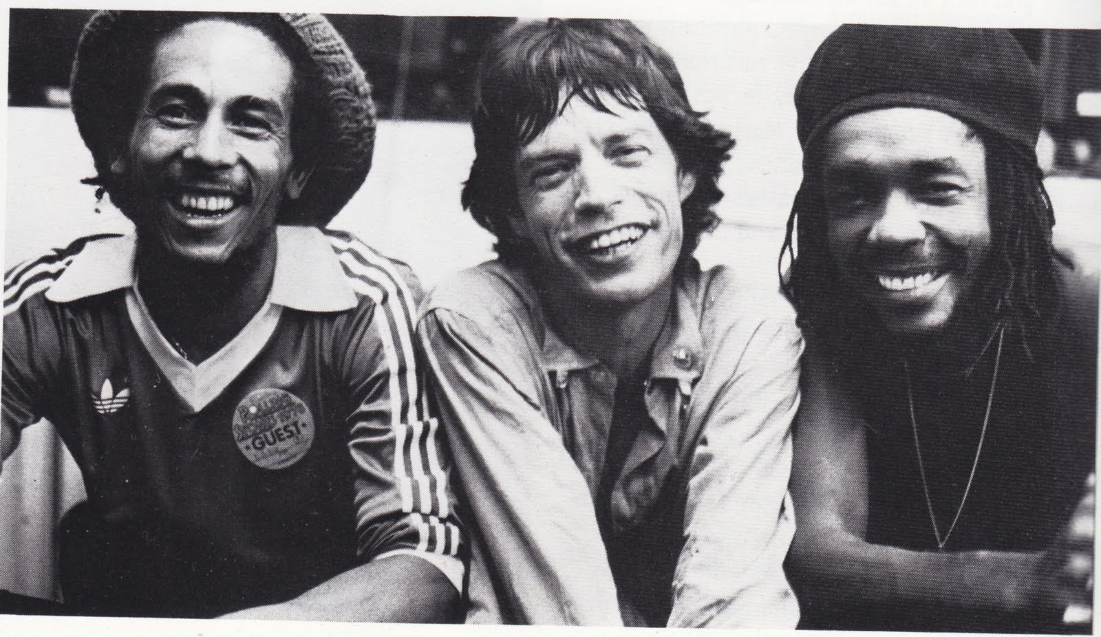 Bob Marley y Mick Jagger.