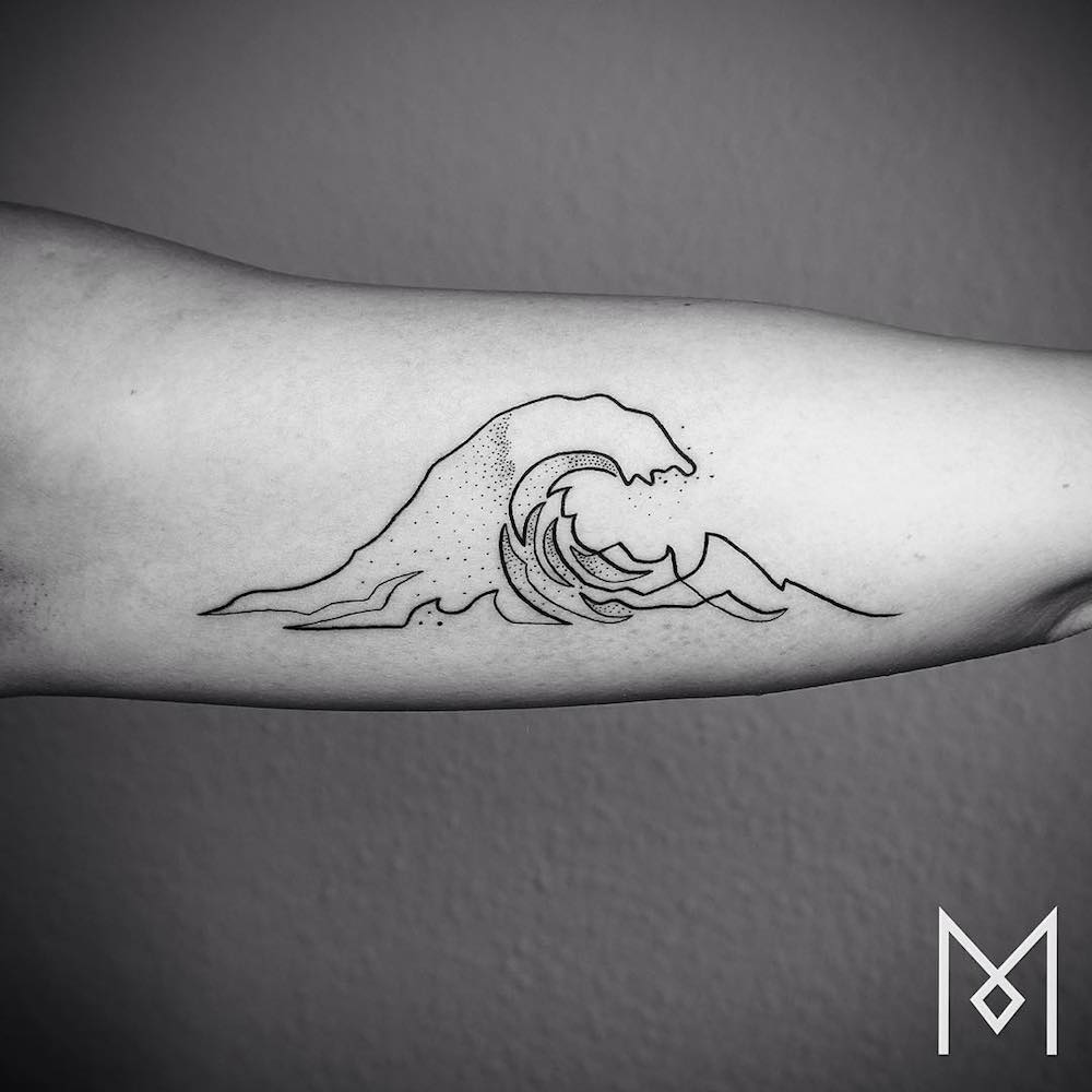 tatuajes minimalistas Mo Gangi