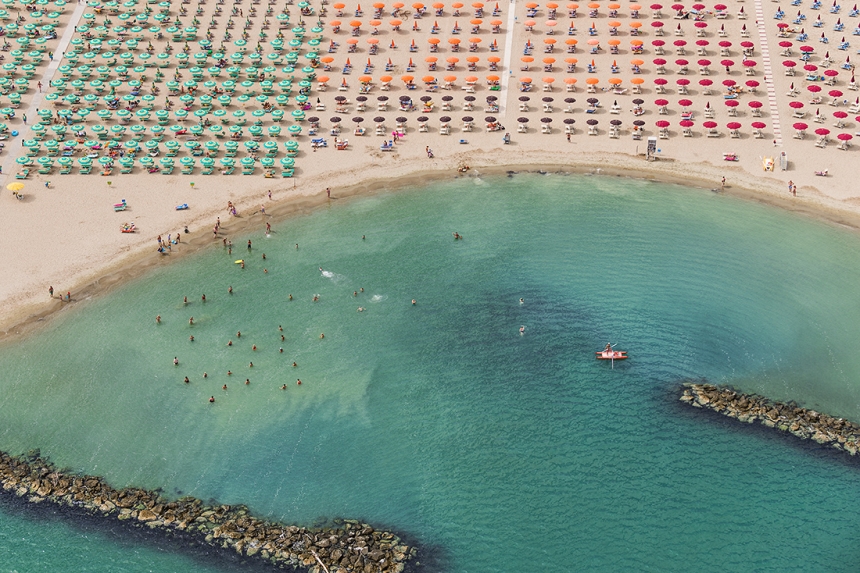 Costa Adriática fotografía con dron