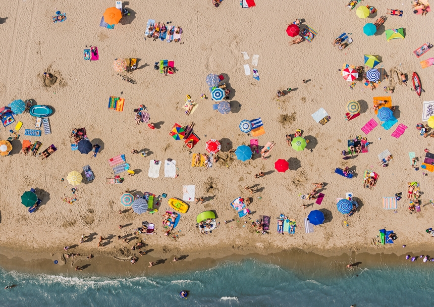 Costa Adriática fotografía con dron