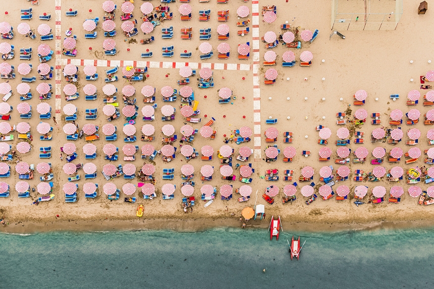 Costa Adriática fotografía con dron