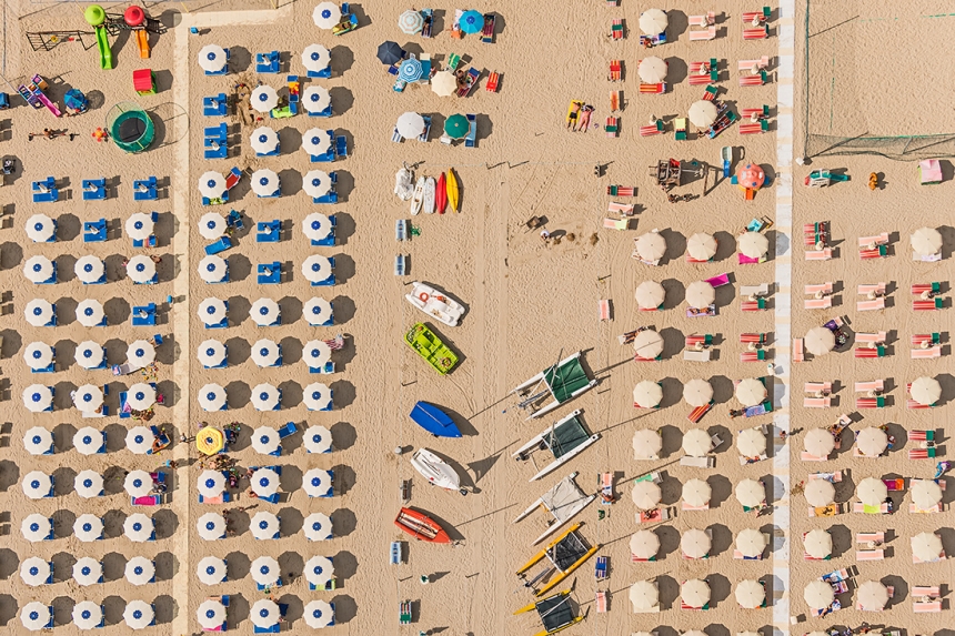 Costa Adriática fotografía con dron