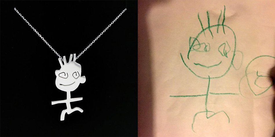 Children Drawings Turned into Jewelry 3