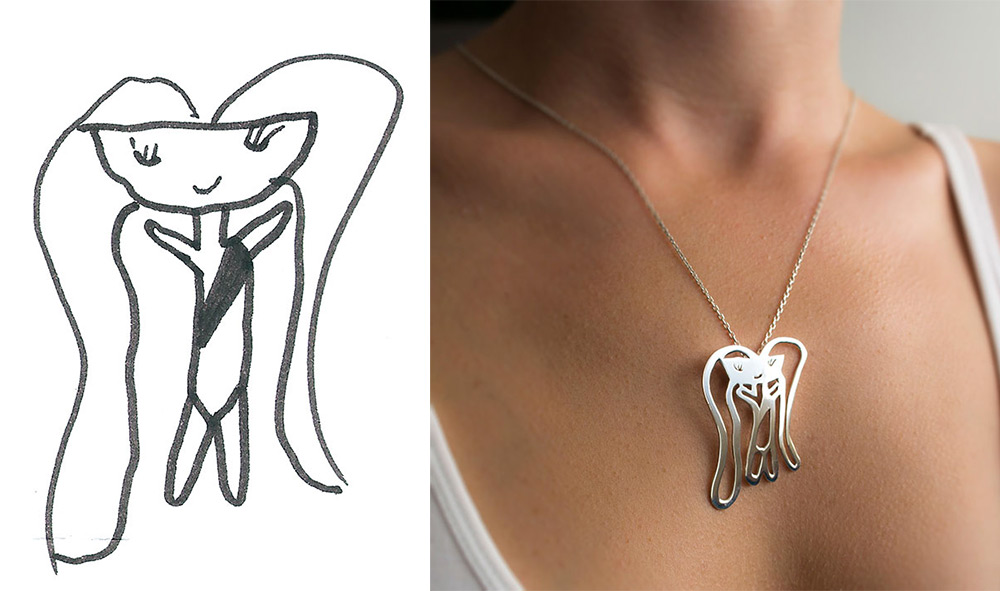 Children Drawings Turned into Jewelry 4