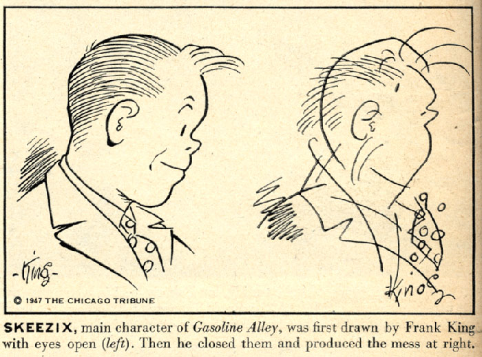 caricaturas con los ojos vendados
