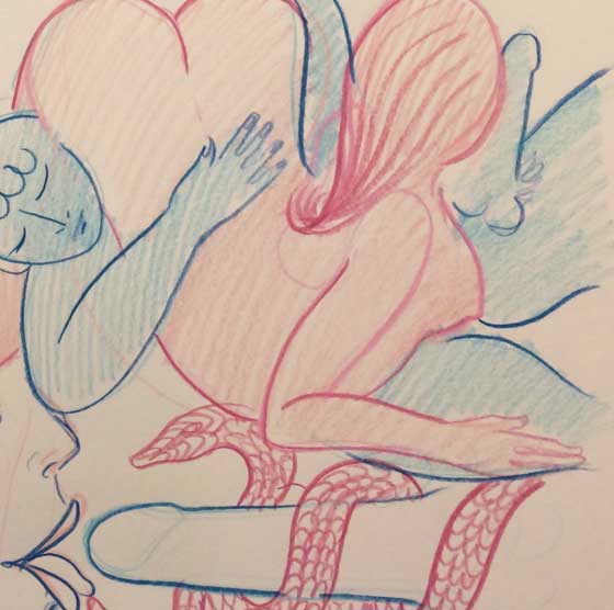 Alphachanneling provocative erotic art