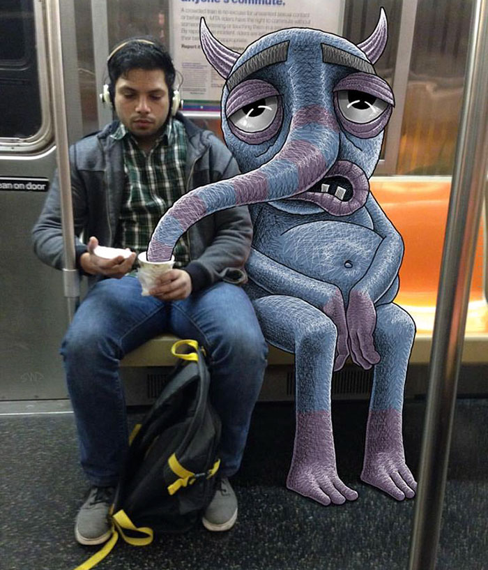 Ben Rubin divertidas ilustraciones de monstruos 10