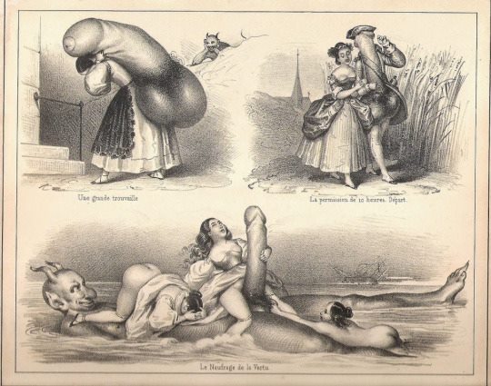 Diablos eróticos grabados Eugène Lepoittevin