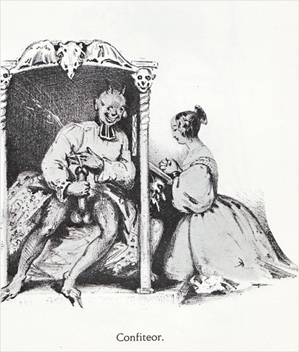 Diablos eróticos grabados Eugène Lepoittevin