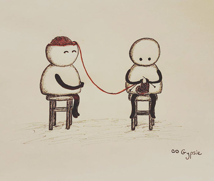Gypsie Raleigh ilustraciones dibujos tristes para reflexionar