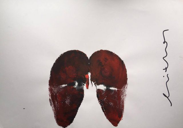Haris Lithos pintando con culos 3