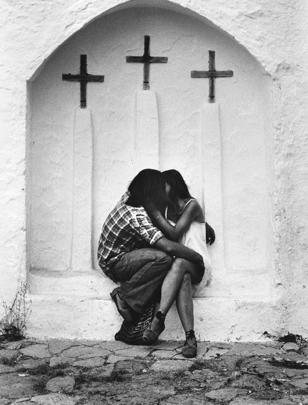 Mario De Biasi fotografía de besos