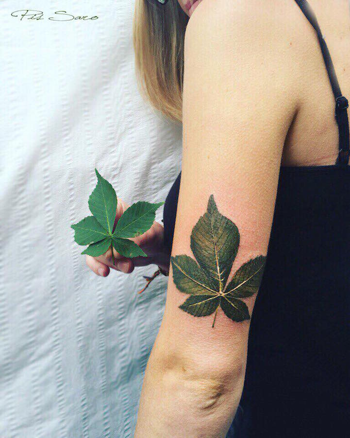Pis Saro tatuaje flores 8