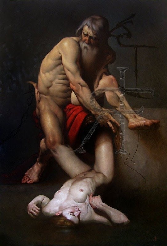 Roberto Ferri pintura barroca simbolista controvertida 7