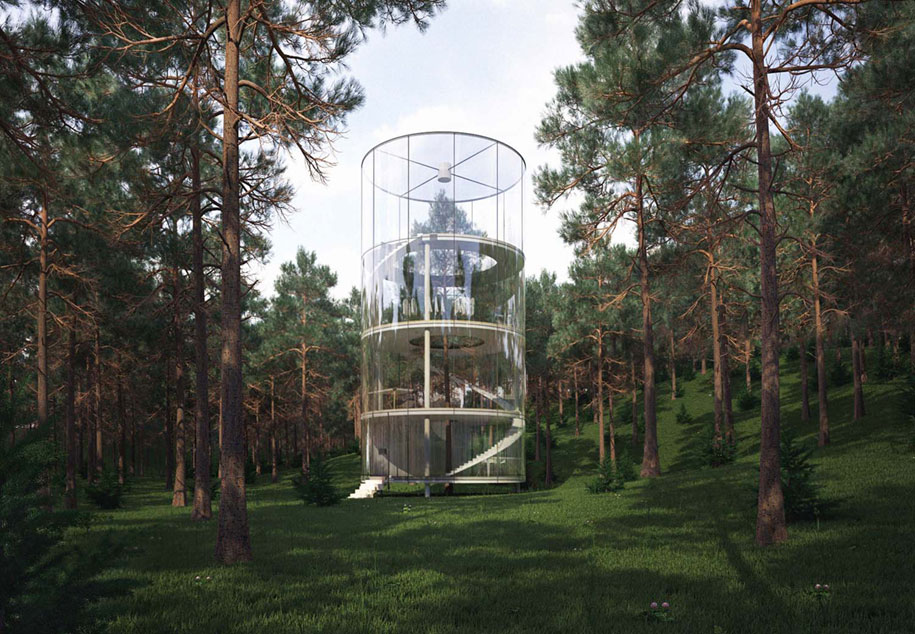 arboles en edificios casas 13