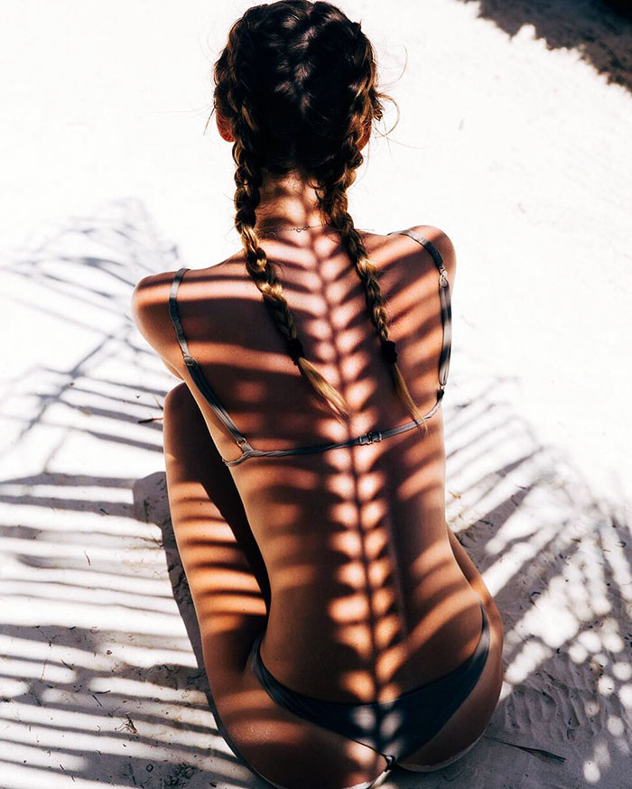 retratos desnudos con sombras
