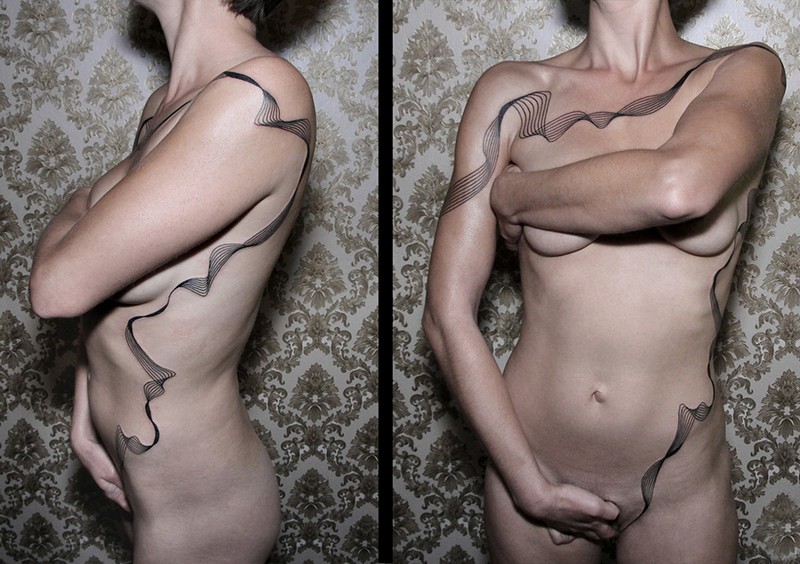 Chaim Machlev tatuajes minimalistas geometricos 10