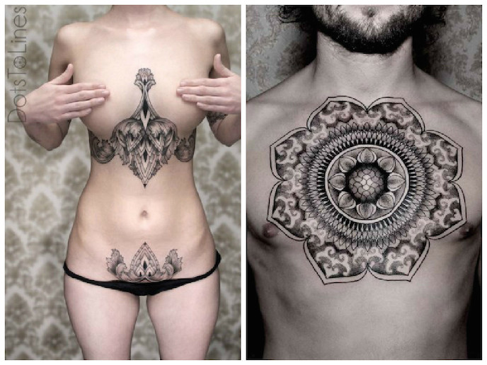 Chaim Machlev tatuajes minimalistas geometricos 15