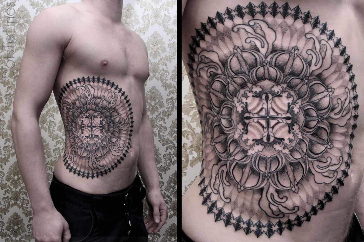 Chaim Machlev tatuajes minimalistas geometricos 17