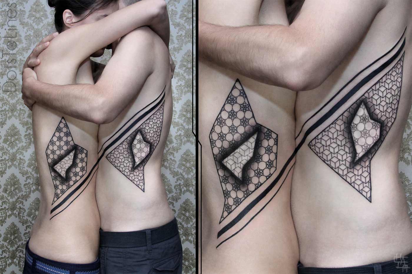 Chaim Machlev tatuajes minimalistas geometricos 18