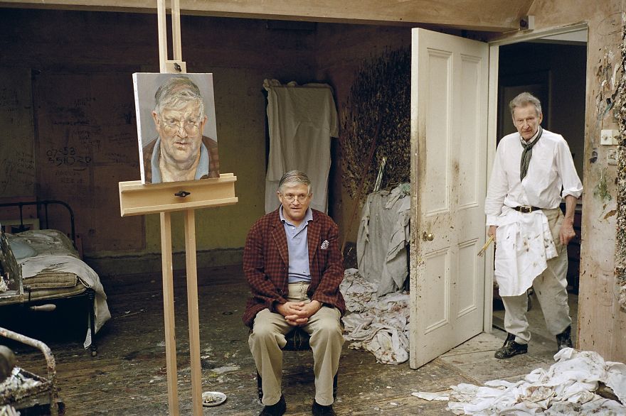 Lucian Freud painting David Hockney Cultura Inquieta