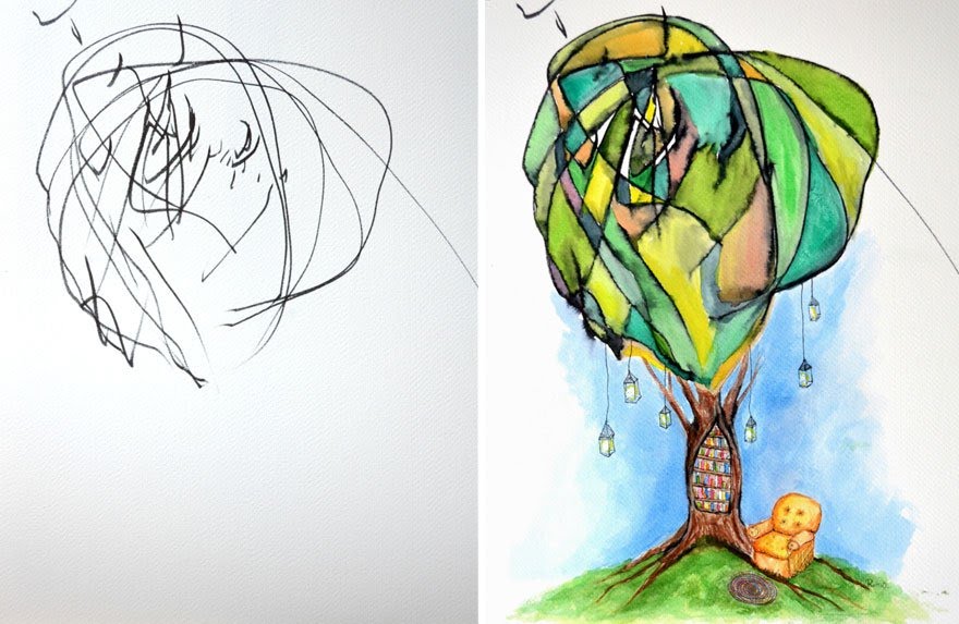 Ruth Oosterman garabatos en pinturas 5