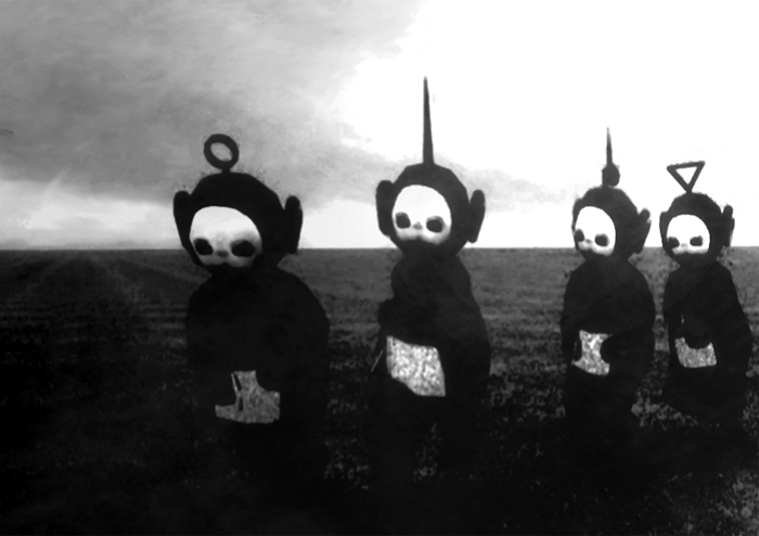 Teletubbies-in-Black-White Cultura Inquieta