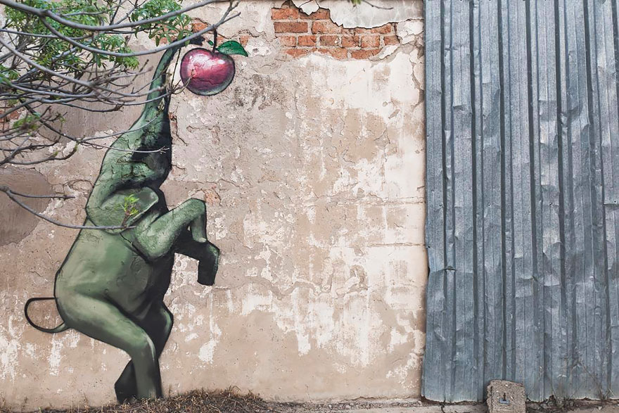 arte urbano Falko elefante 7